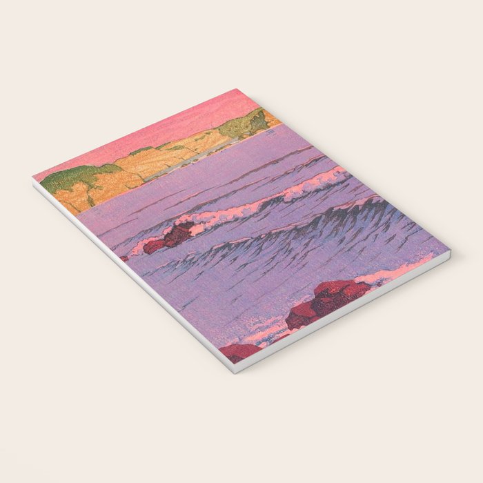 Morning Sea at Shiribeshi by Kawase Hasui Notebook Gallery Image 3