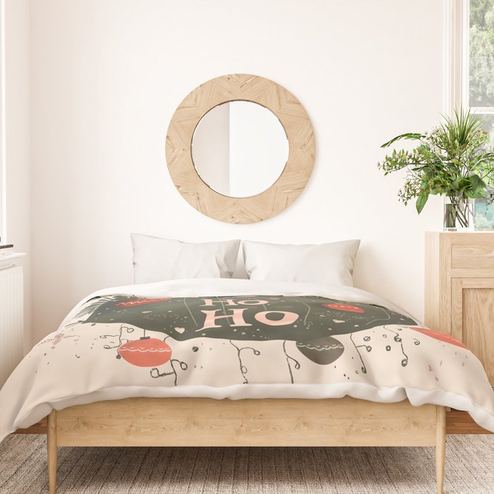 Festive Ho Ho Ho Bauble Duvet Cover Gallery Image 3