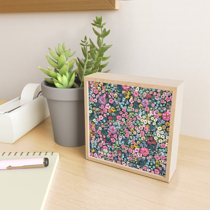 Magical Meadow Boho Hippy Garden Floral Mini Art Print Gallery Image 2