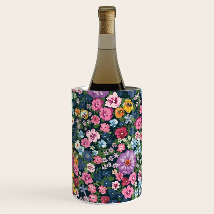 Magical Meadow Boho Hippy Garden Floral Wine Chiller Gallery Image 2