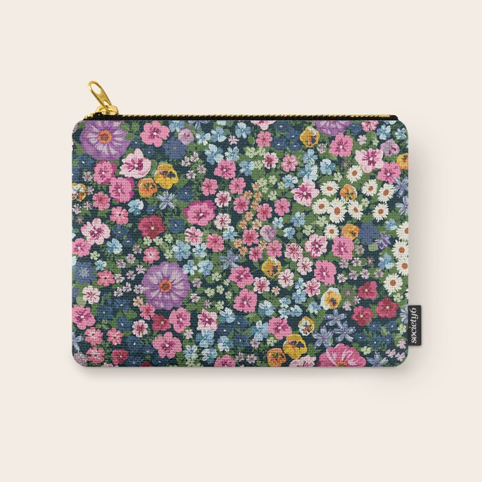 Magical Meadow Boho Hippy Garden Floral Carry All Pouch Gallery Image 1