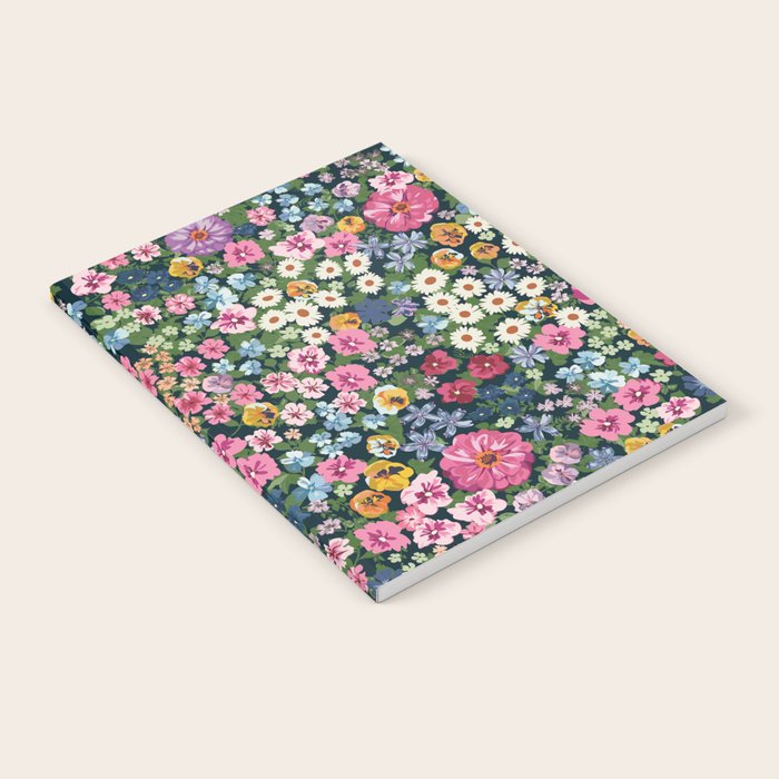 Magical Meadow Boho Hippy Garden Floral Notebook Gallery Image 2