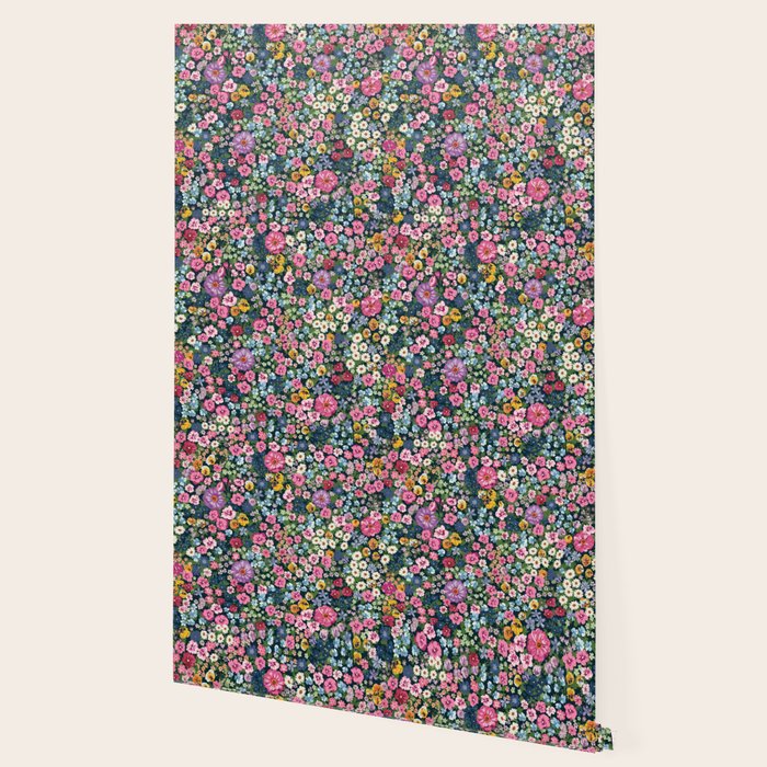 Magical Meadow Boho Hippy Garden Floral Wallpaper Gallery Image 2
