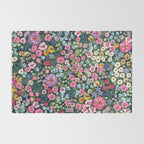 Magical Meadow Boho Hippy Garden Floral Rug Gallery Image 2