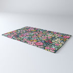 Magical Meadow Boho Hippy Garden Floral Rug Gallery Image 3