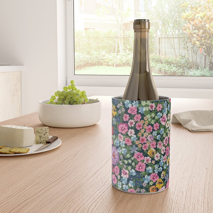 Magical Meadow Boho Hippy Garden Floral Wine Chiller Gallery Image 4