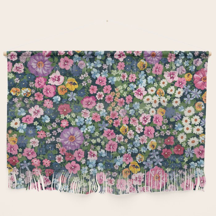 Magical Meadow Boho Hippy Garden Floral Wall Hanging Gallery Image 1