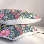 Magical Meadow Boho Hippy Garden Floral Pillow Sham Gallery Image 3