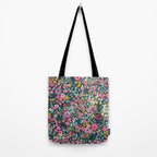 Magical Meadow Boho Hippy Garden Floral Tote Bag Gallery Image 2