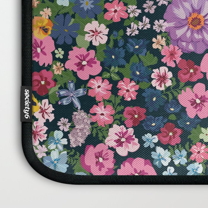 Magical Meadow Boho Hippy Garden Floral Laptop Sleeve Gallery Image 3