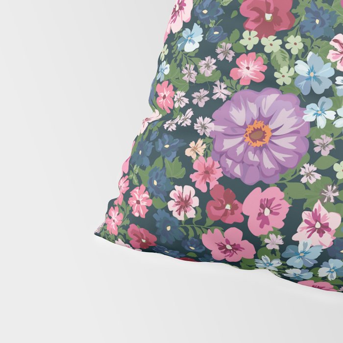 Magical Meadow Boho Hippy Garden Floral Pillow Sham Gallery Image 4