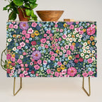 Magical Meadow Boho Hippy Garden Floral Credenza Gallery Image 1