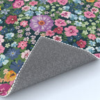 Magical Meadow Boho Hippy Garden Floral Rug Gallery Image 4