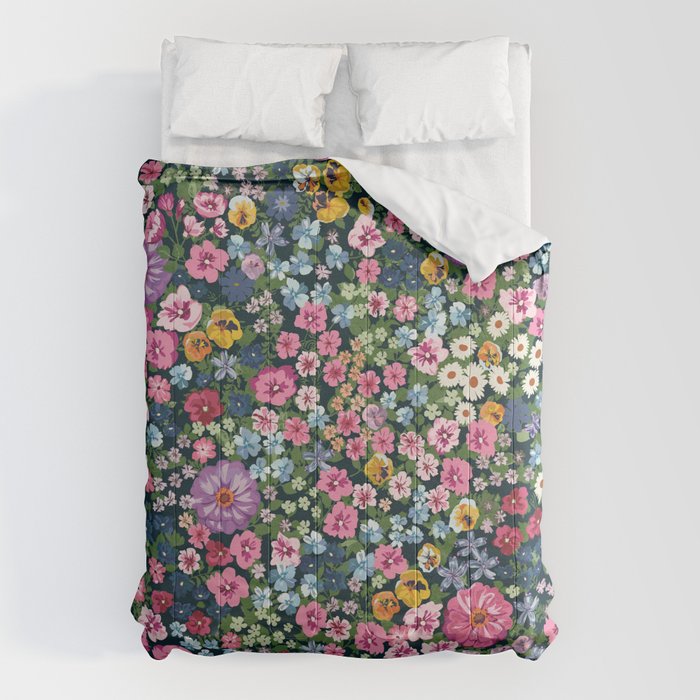 Magical Meadow Boho Hippy Garden Floral Comforter Gallery Image 6