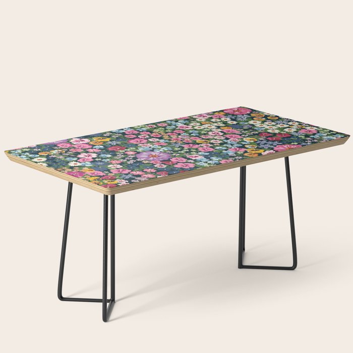 Magical Meadow Boho Hippy Garden Floral Coffee Table Gallery Image 1