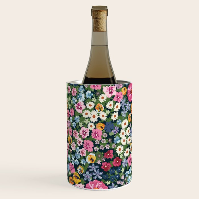 Magical Meadow Boho Hippy Garden Floral Wine Chiller Gallery Image 3