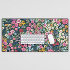 Magical Meadow Boho Hippy Garden Floral Desk Mat Gallery Image 1
