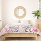 Chinese Moon Moth and Butterflies Duvet Cover Gallery Image 3