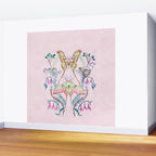 Chinese Moon Moth and Butterflies Wall Mural Gallery Image 2