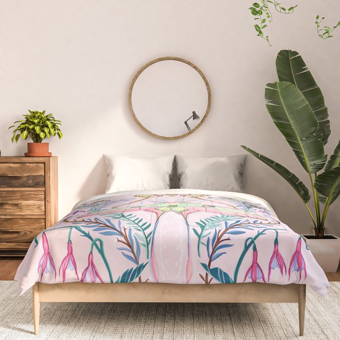 Chinese Moon Moth and Butterflies Comforter Gallery Image 3