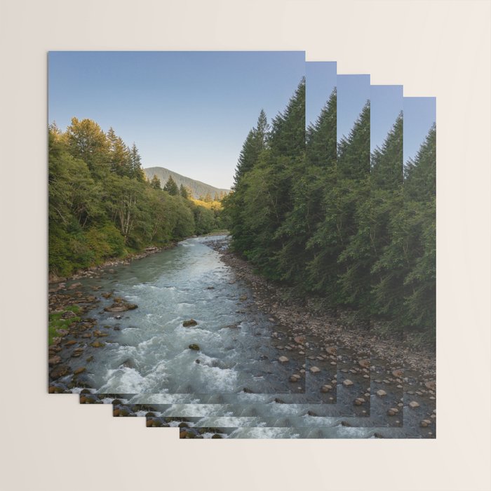 Adventure Forest River II - Pacific Northwest Wanderlust Wrapping Paper Gallery Image 3