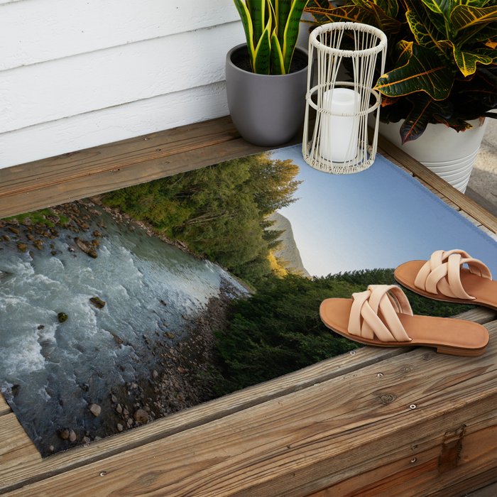 Adventure Forest River II - Pacific Northwest Wanderlust Outdoor Rug Gallery Image 2