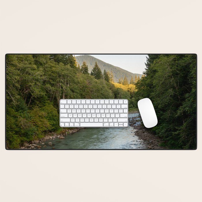 Adventure Forest River II - Pacific Northwest Wanderlust Desk Mat Gallery Image 1