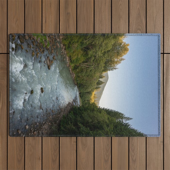 Adventure Forest River II - Pacific Northwest Wanderlust Outdoor Rug Gallery Image 1