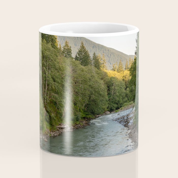 Adventure Forest River II - Pacific Northwest Wanderlust Coffee Mug Gallery Image 4