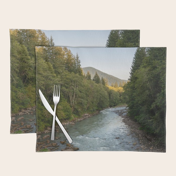 Adventure Forest River II - Pacific Northwest Wanderlust Placemat Gallery Image 1