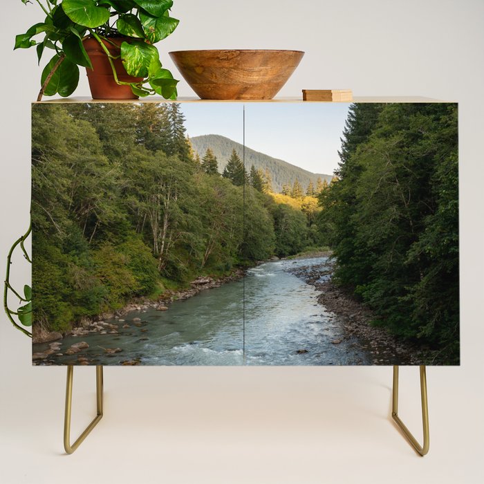 Adventure Forest River II - Pacific Northwest Wanderlust Credenza Gallery Image 1