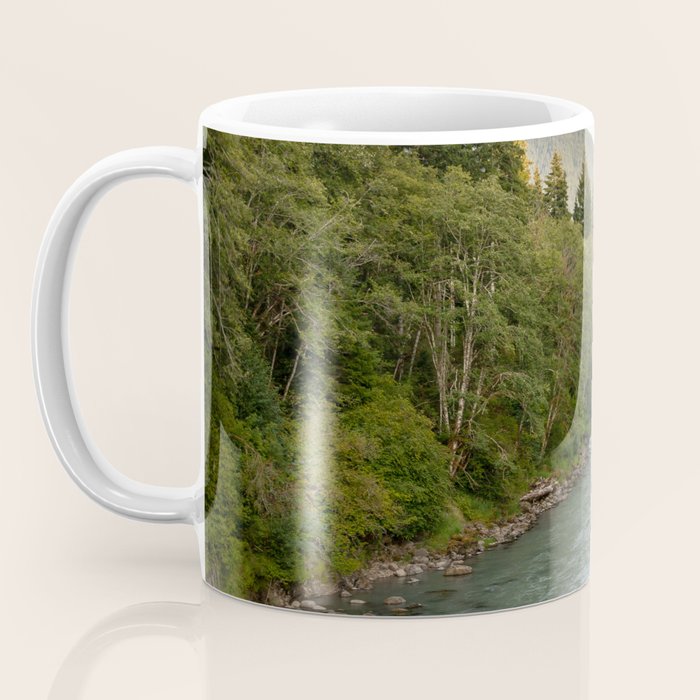 Adventure Forest River II - Pacific Northwest Wanderlust Coffee Mug Gallery Image 3