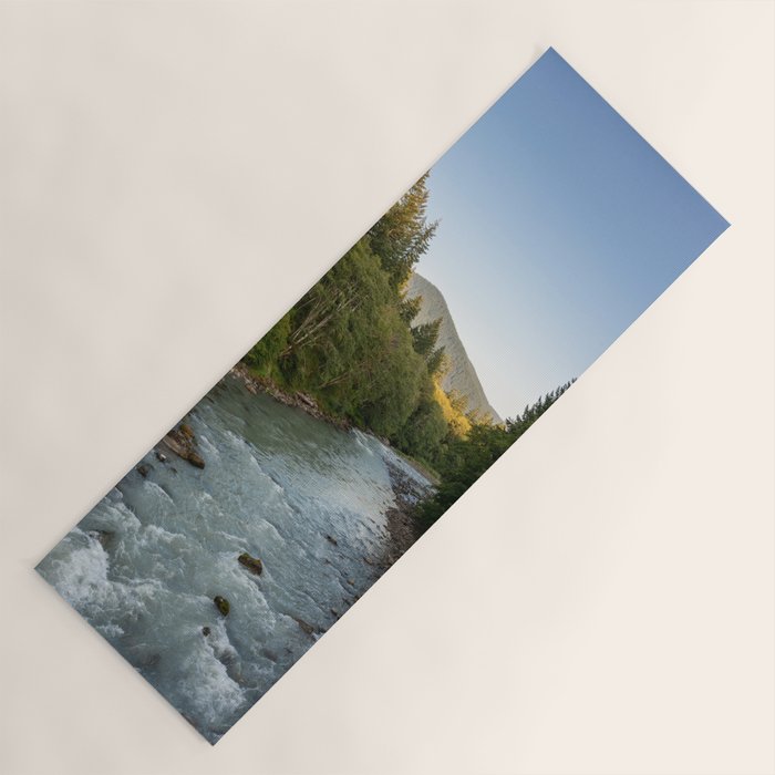 Adventure Forest River II - Pacific Northwest Wanderlust Yoga Mat Gallery Image 1