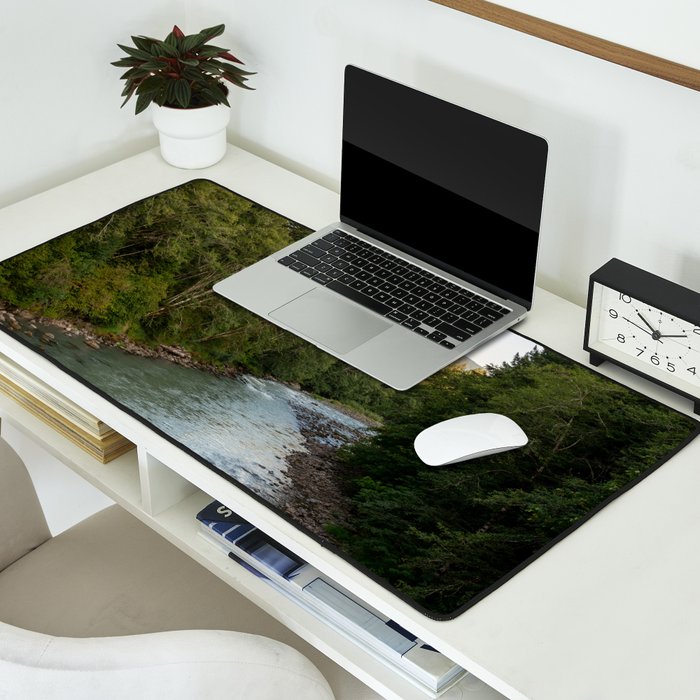 Adventure Forest River II - Pacific Northwest Wanderlust Desk Mat Gallery Image 2