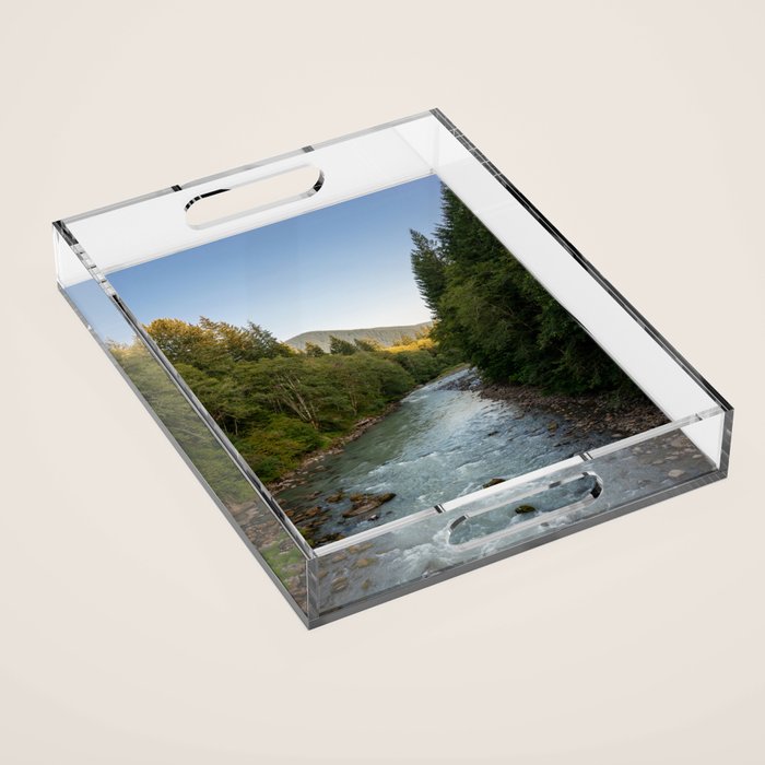 Adventure Forest River II - Pacific Northwest Wanderlust Acrylic Tray Gallery Image 1