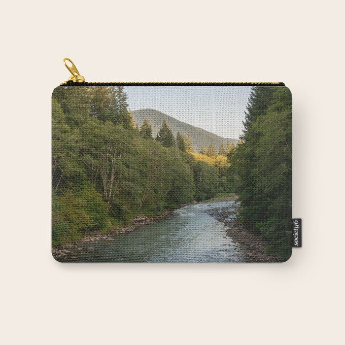 Adventure Forest River II - Pacific Northwest Wanderlust Carry All Pouch Gallery Image 1