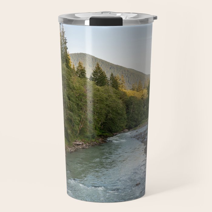 Adventure Forest River II - Pacific Northwest Wanderlust Travel Mug Gallery Image 1