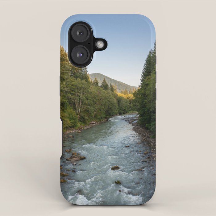 Adventure Forest River II - Pacific Northwest Wanderlust iPhone Case Gallery Image 1