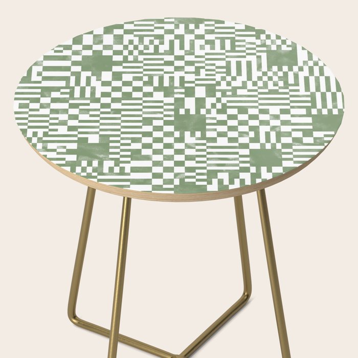 Green Op Art Vibes Side Table Gallery Image 2