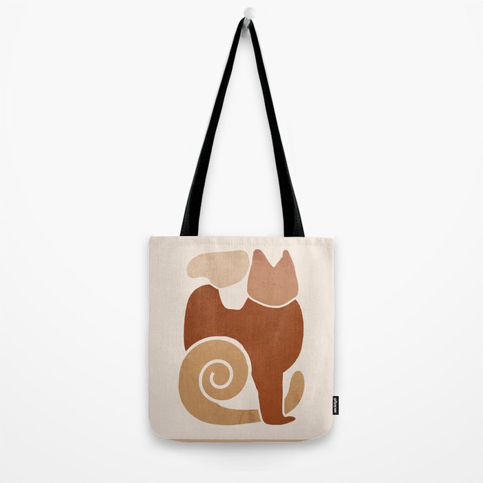 Modern Abstract Art Cat 3 Tote Bag Gallery Image 2