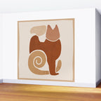 Modern Abstract Art Cat 3 Wall Mural Gallery Image 2