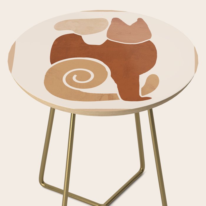 Modern Abstract Art Cat 3 Side Table Gallery Image 2