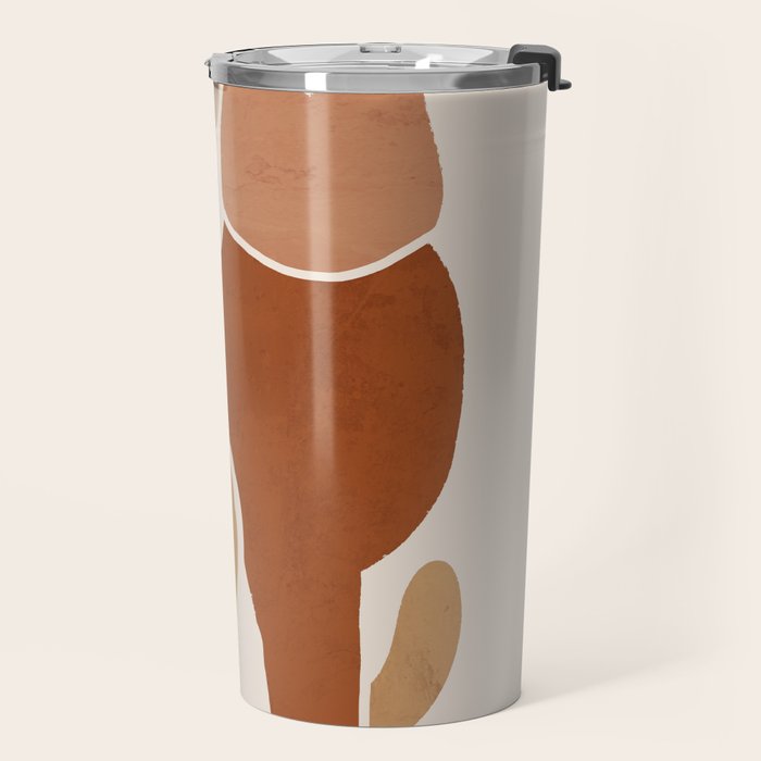 Modern Abstract Art Cat 3 Travel Mug Gallery Image 2