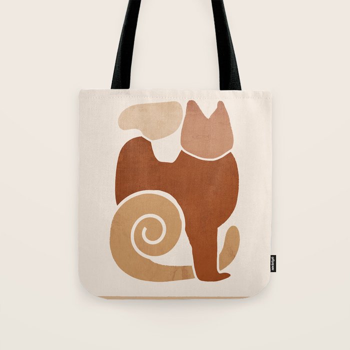 Modern Abstract Art Cat 3 Tote Bag Gallery Image 1
