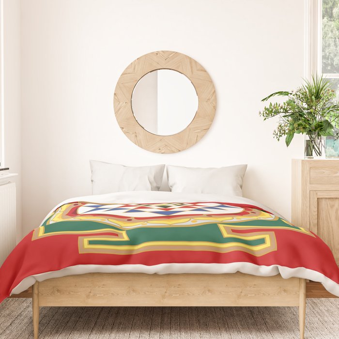 Sri Yantra colored Duvet Cover Gallery Image 3