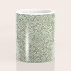 William Morris Bird & Anemone Sage Green Coffee Mug Gallery Image 4