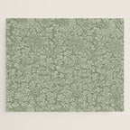 William Morris Bird & Anemone Sage Green Jigsaw Puzzle Gallery Image 1