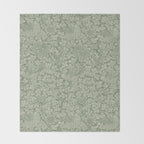 William Morris Bird & Anemone Sage Green Throw Blanket Gallery Image 2