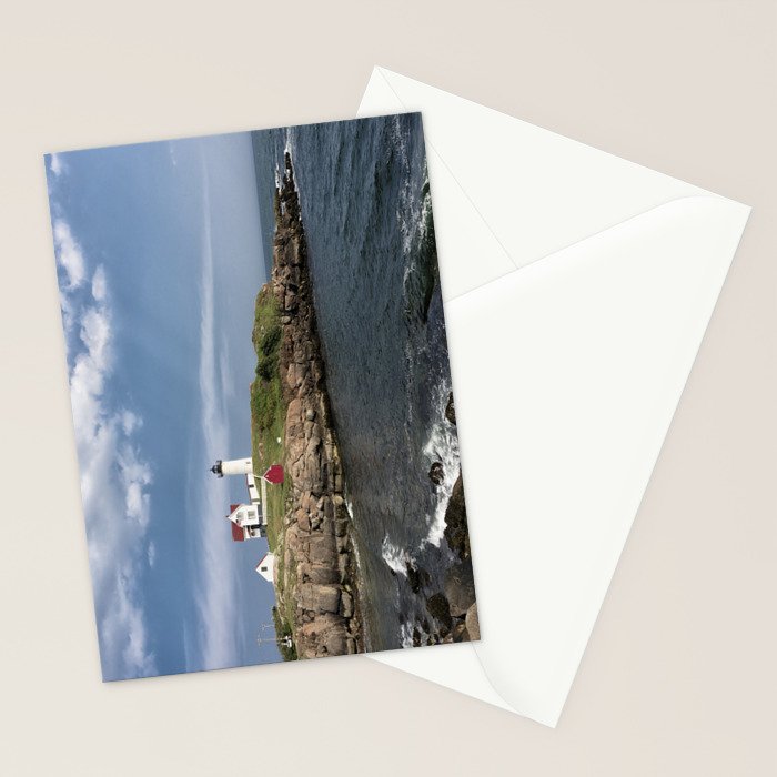 Nubble Lighthouse in Summer Stationery Card Gallery Image 2
