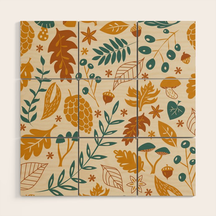 Autumn Foliage Wood Wall Art Gallery Image 1